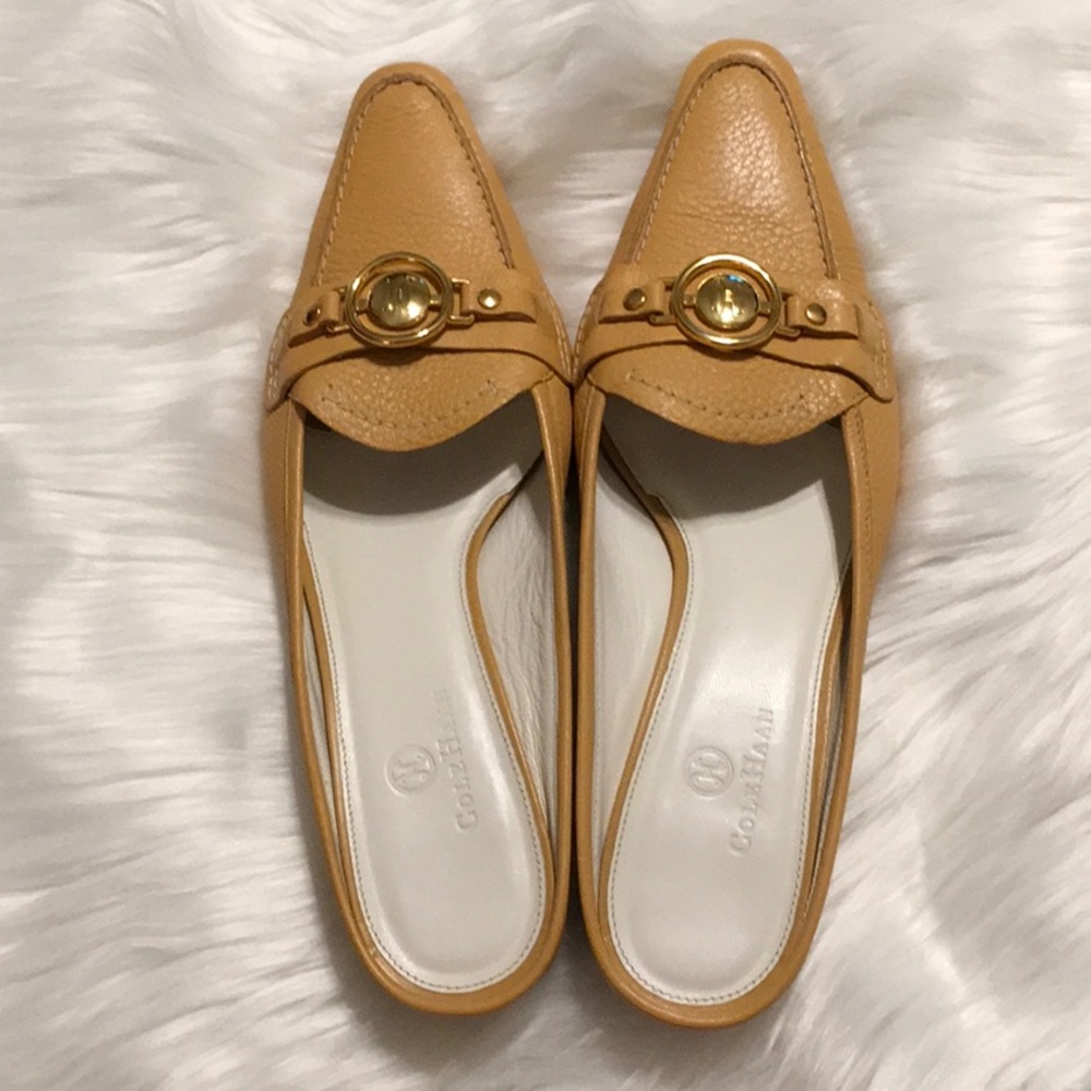 NWOB Cole Haan Camel Color Mules size 8 AA
